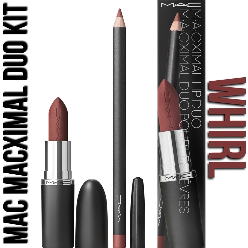 x1 MAC MACXIMAL WHIRL LIP DUO KIT / LINER & LIPSTICK BRAND NEW BOXED